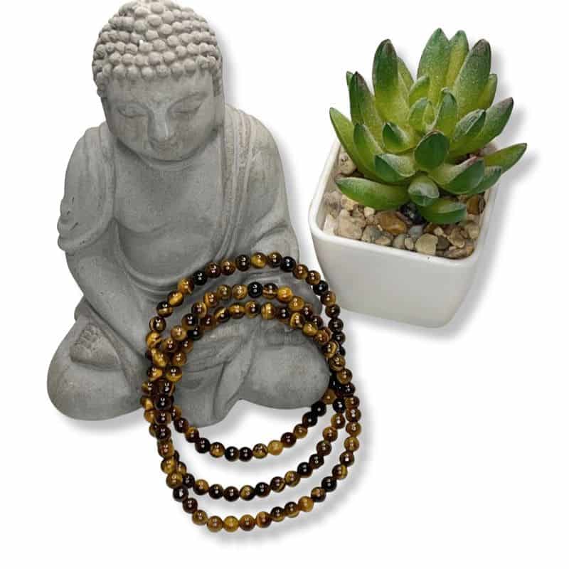 Edelsteinarmband Tigerauge Set 3 Stück
