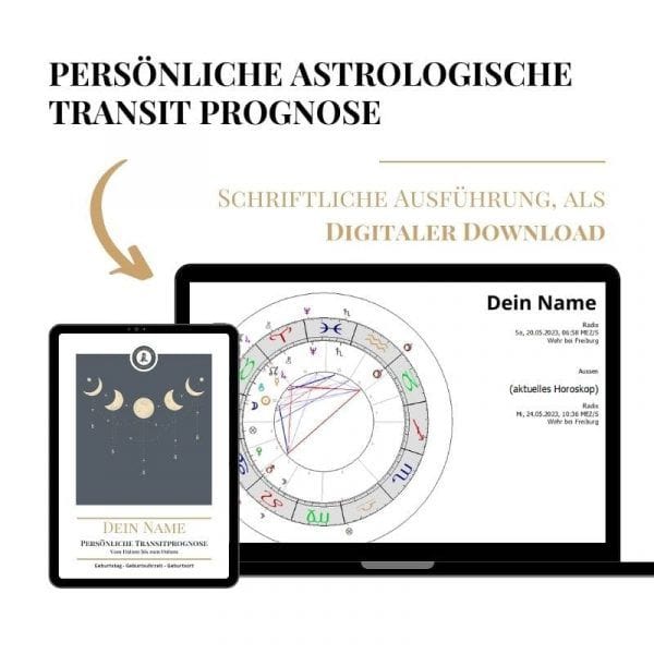 Was bring die Zukunft? Persönliche astrologische Transitprognose schriftlich Digital